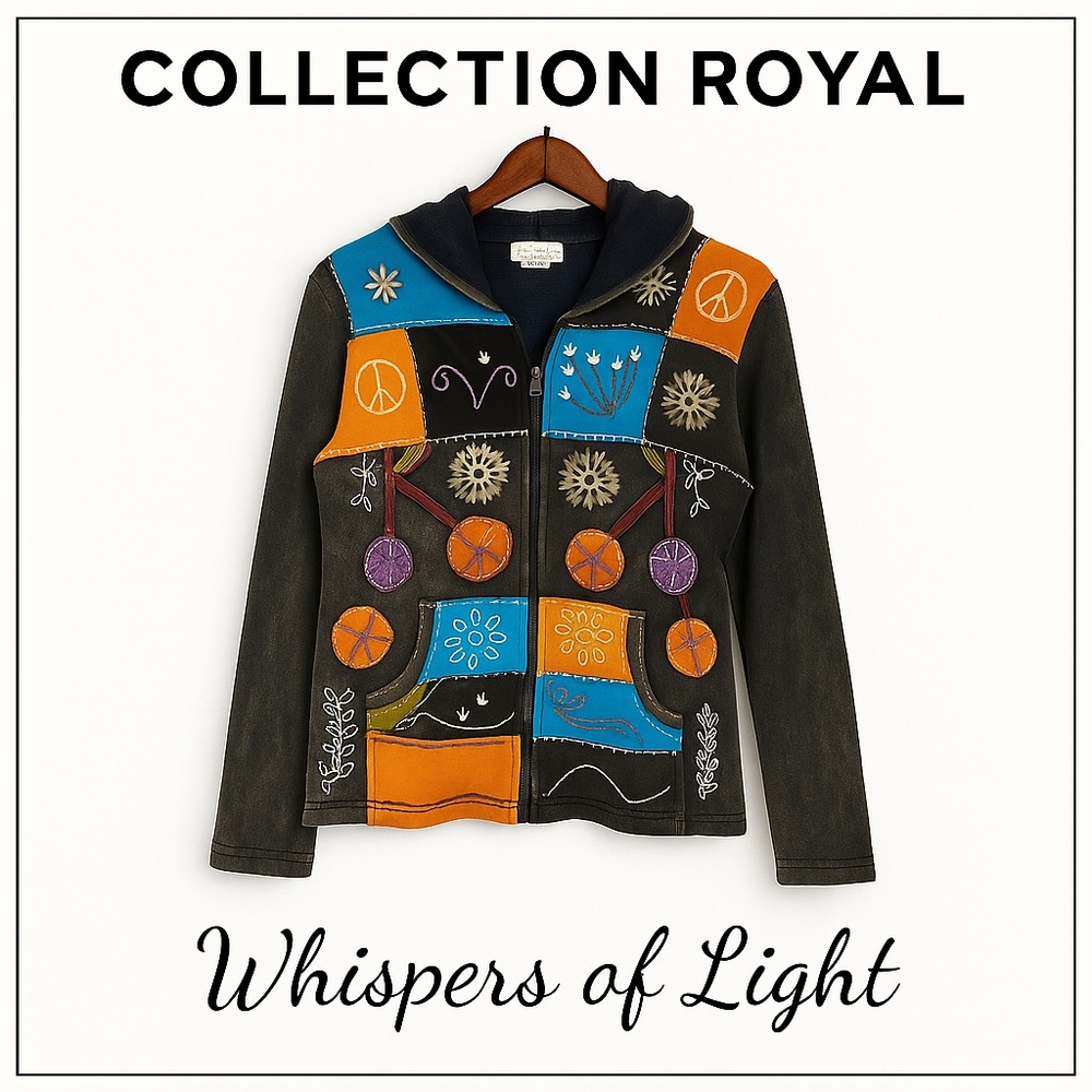 Artisan Boho Patchwork Jacket | Handcrafted Folk … - image 4